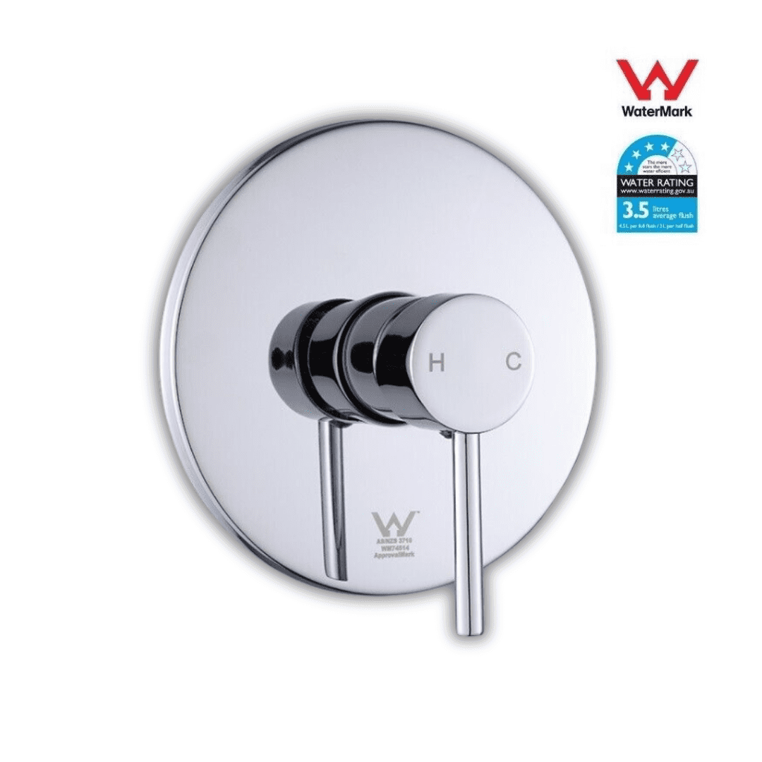 Round Shower Mixer Tap – Chrome